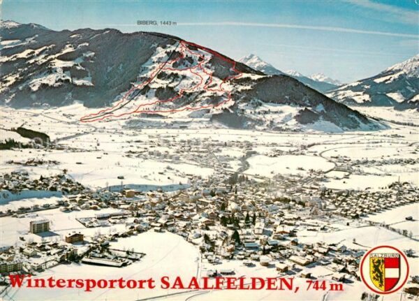 Saalfelden Steinernes Meer Fliegeraufnahme Winterpanorama Biberg