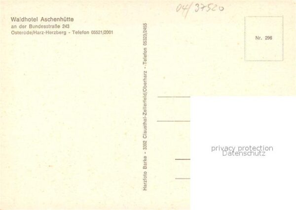 Osterode Harz Fliegeraufnahme Waldhotel Aschenhütte – Bild 2