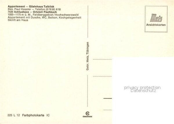 Fischbach Schluchsee Appartement Gästehaus Talblick – Bild 2
