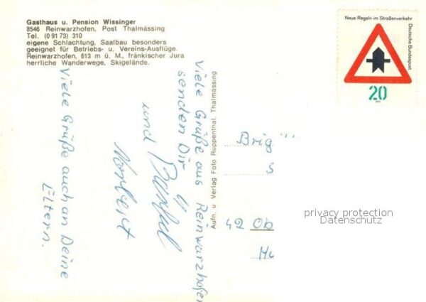Reinwarzhofen Mittelfranken Gasthaus Wissinger – Bild 2