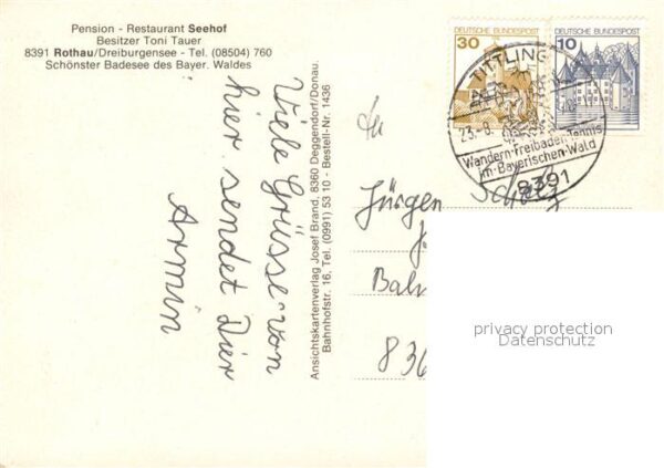 Tittling Rothau Pension Restuarant Seehof – Bild 2