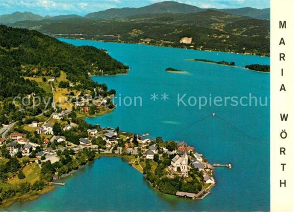 Maria Woerth Woerthersee Fliegeraufnahme