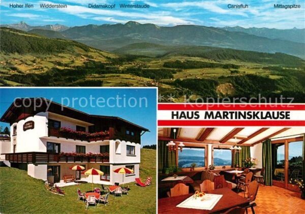 Sulzberg Vorarlberg Haus Martinsklause Canisfluh Mittagspit