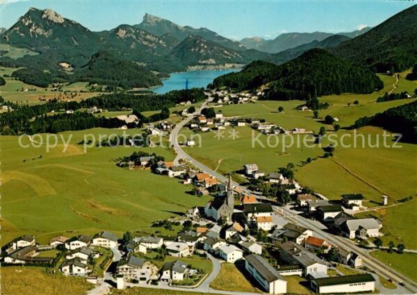 Hof Salzburg Fliegeraufnahme Fuschlsee Schober Schaf