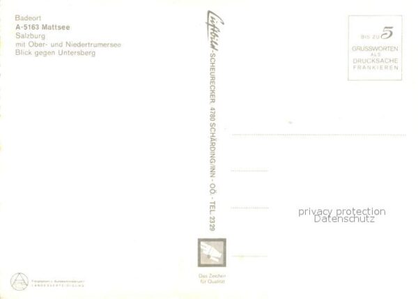 Mattsee Salzburg Fliegeraufnahme Ober- Niedertrumersee – Bild 2
