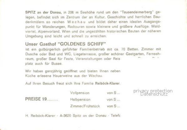 Spitz Donau Gasthof Goldenes Schiff – Bild 2
