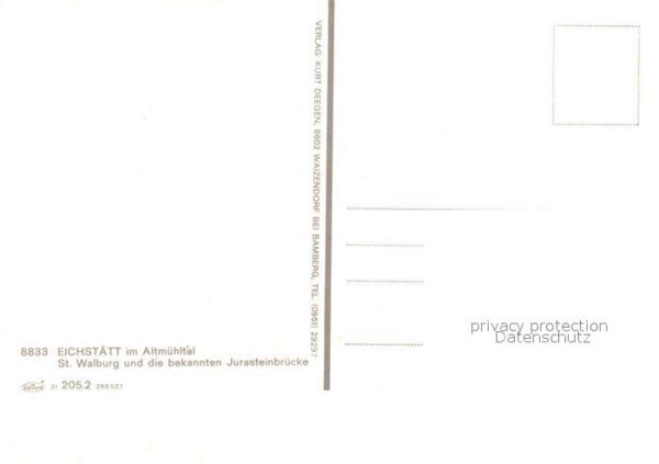 Eichstaett Oberbayern St. Walburg Jurasteinbrücke – Bild 2