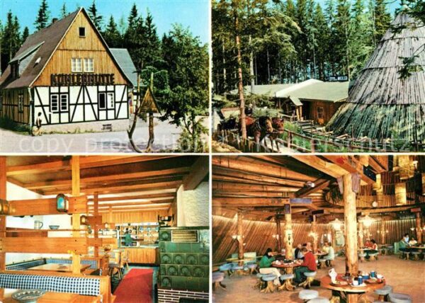 Sosa Erzgebirge Gaststätte Köhlerhütte Meiler