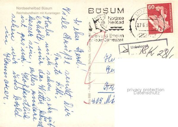 Buesum Nordseebad Reichsbundheim Kuranlagen – Bild 2