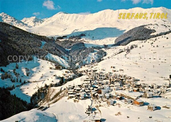 Serfaus Tirol Fliegeraufnahme Furgler