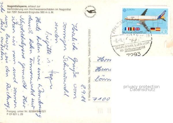 Seewald Erzgrube Nagoldtalsperre Fliegeraufnahme – Bild 2
