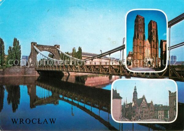Wroclaw Most Grunwaldzki Gotycka katedra