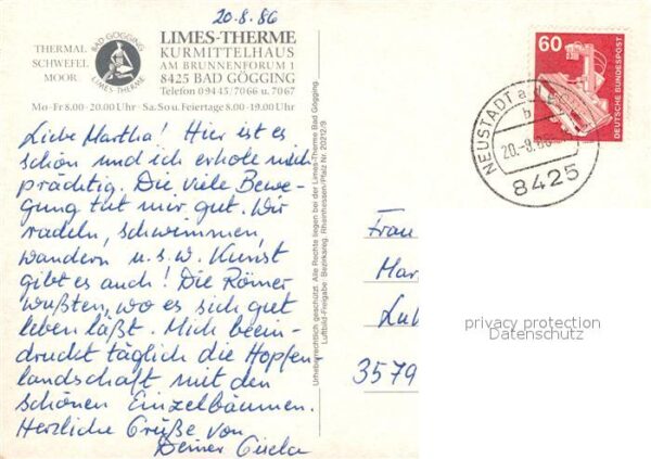 Bad Goegging Fliegeraufnahme Limes-Therme – Bild 2