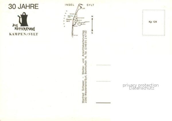 Kampen Sylt Kupferkanne – Bild 2