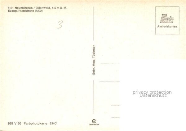 Neunkirchen Odenwald Evangelische Pfarrkirche 13. Jhdt. – Bild 2