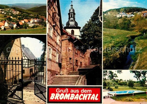 Brombachtal Teilansichten Erholungsort Altstadt Kir