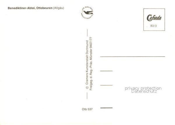 Ottobeuren Benediktiner Abtei Kloster Fliegeraufna – Bild 2