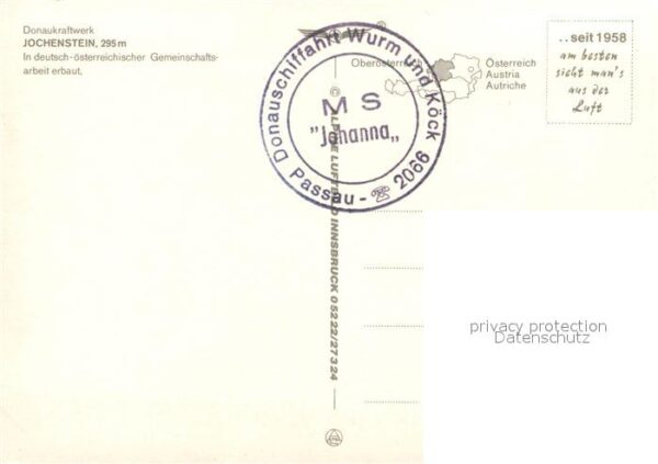 Jochenstein Niederbayern Donaukraftwerk Fliegeraufnahme – Bild 2