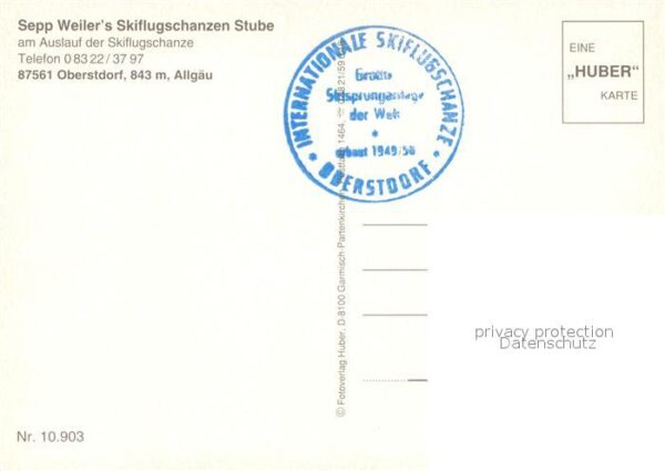 Oberstdorf Skiflugschanzen Stube Sepp Weiler Holzs – Bild 2