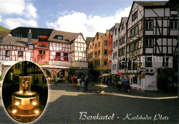 Bernkastel-Kues Karlsbader Platz Altstadt Fachwerkhäuse