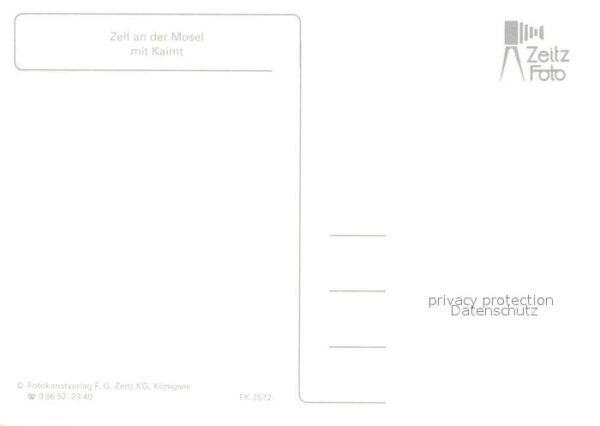 Zell Mosel mit Kaimt Fliegeraufnahme – Bild 2
