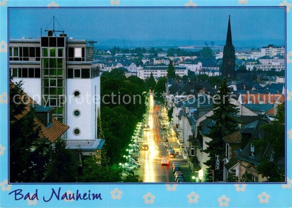 Bad Nauheim Parkstrasse am Abend Hessisches Staatsb