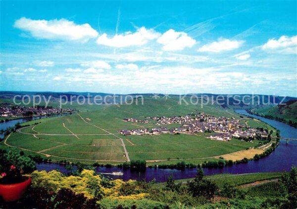 Trittenheim Mosel Panorama Grosse Moselschleife