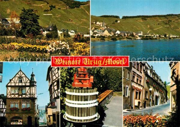 Uerzig Partie an der Mosel Garten Altstadt Str