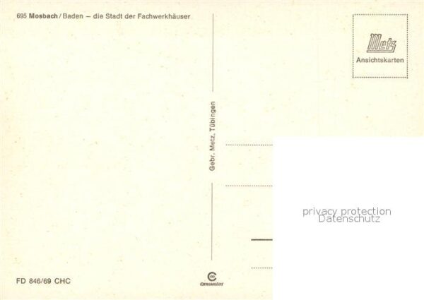 Mosbach Baden Teilansichten Altstadt Fachwerkhäuser C – Bild 2