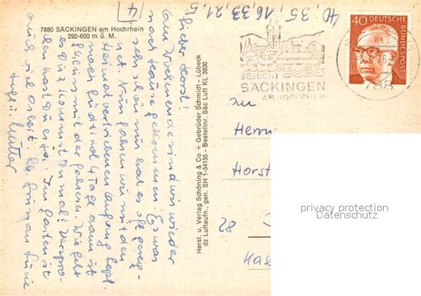 Saeckingen Rhein Fliegeraufnahme – Bild 2