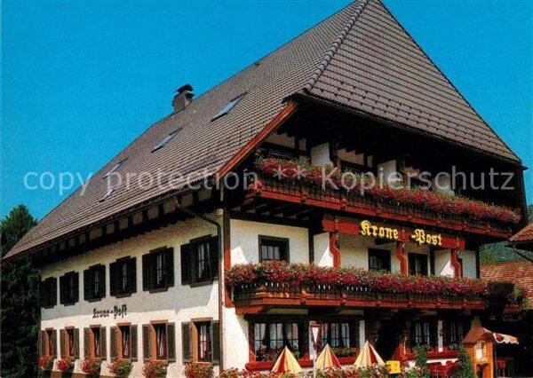Simonswald Gasthof Pension Krone Post Blumenschmuc