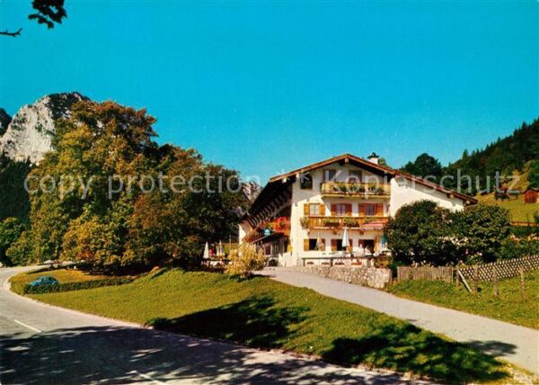 Ramsau Berchtesgaden Gasthaus Zur Hindenburglinde an der deu