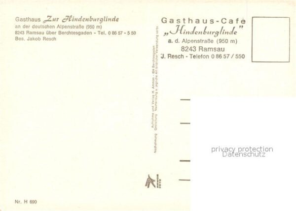Ramsau Berchtesgaden Gasthaus Zur Hindenburglinde an der deu – Bild 2