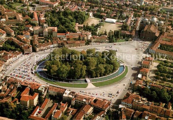 Padova Prato della Valle veduta aerea