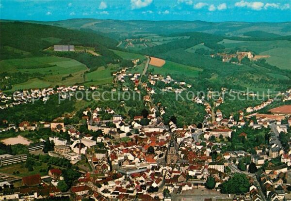 St Wendel Blick zum Missionshaus und Bosenberg Ku