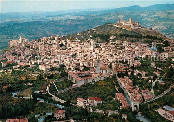 Assisi Umbria Panorama dall aereo