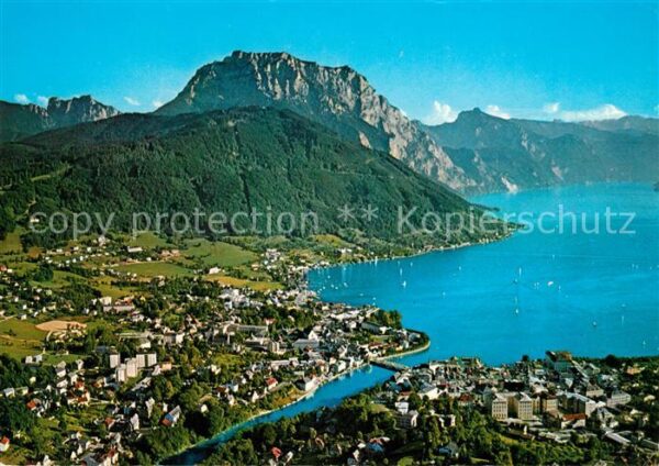 Gmunden Salzkammergut Traunsee Fliegeraufnahme