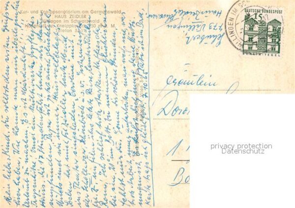 Villingen-Schwenningen Kur und Kneippsanatorium Germanswald Ha – Bild 2