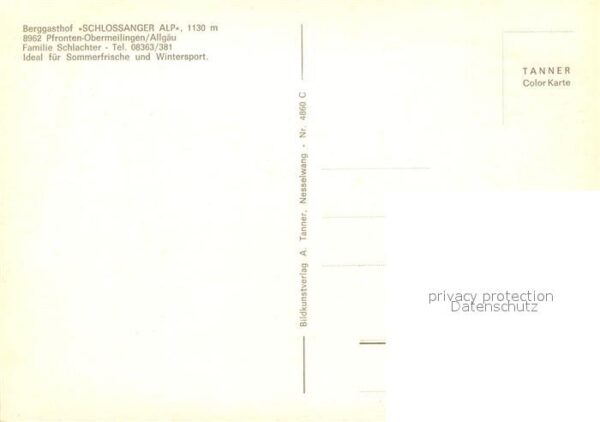 Obermeilingen Pfronten Berggasthof Schlossanger Alp Allgäuer A – Bild 2
