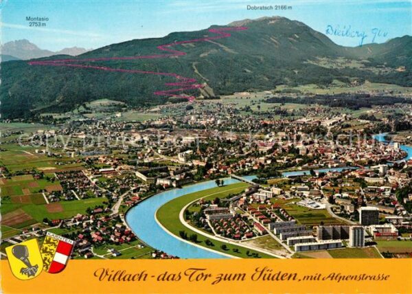 Villach Kaernten Villacher Alpenstrasse Dobratsch Gailta