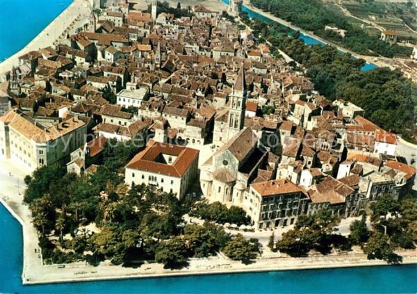 Trogir Trau Altstadt Fliegeraufnahme
