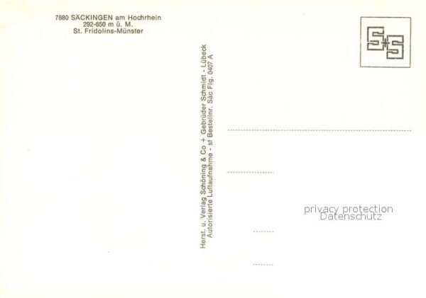 Bad Saeckingen St Fridolins Münster Fliegeraufnahme – Bild 2