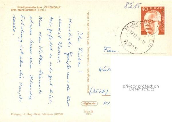 Marquartstein Kneippsanatorium Chiemgau Fliegeraufnah – Bild 2