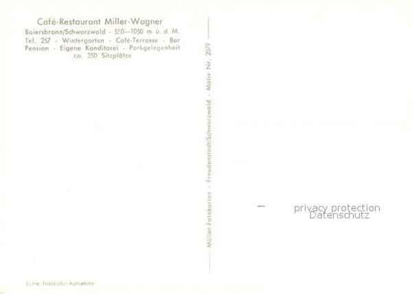 Baiersbronn Schwarzwald Cafe Restaurant Miller Wagner – Bild 2
