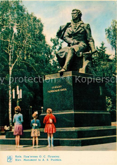 Kiev Kiew Monument to A. S. Pushkin Denkmal