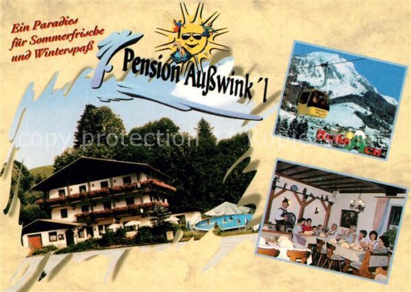 Russbach Pass Gschuett Pension Ausswink Restaurant Bergbahn Al