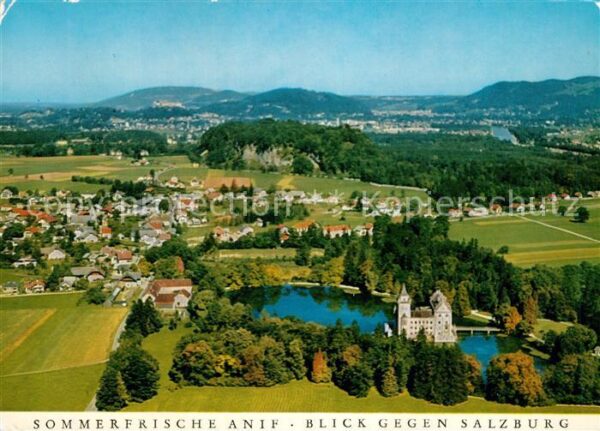 Anif Sommerfrische Schloss Blick gegen Salzb