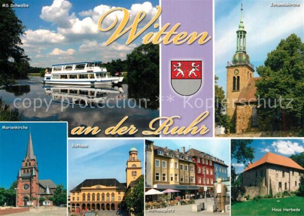 Witten Ruhr MS Schwalbe Rathaus Johanniskirche Haus