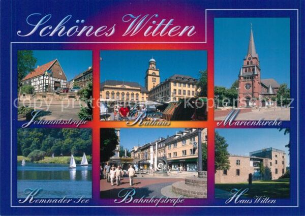 Witten Ruhr Johannisstrasse Rathaus Bahnhofstrasse
