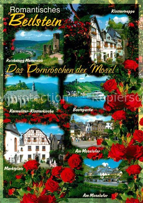 Beilstein Mosel Burg Metternich Marktplatz Moselufer Ka